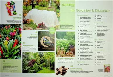 Garten + Haus Inhaltsverzeichnis