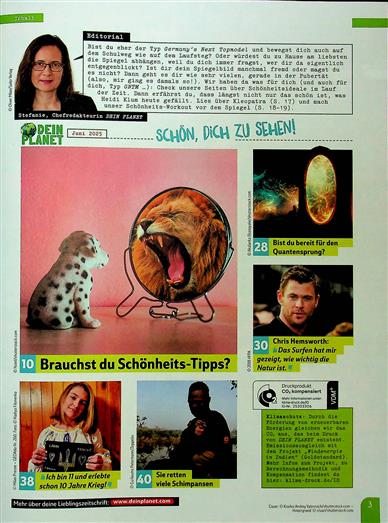 Dein Planet Inhaltsverzeichnis