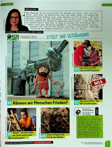 Dein Planet Inhaltsverzeichnis