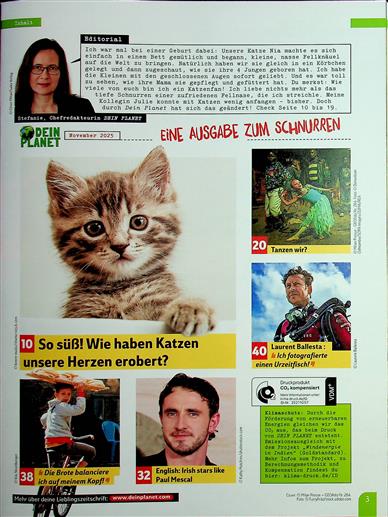 Dein Planet Inhaltsverzeichnis