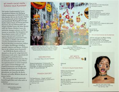 KUNSTFORUM International Inhaltsverzeichnis