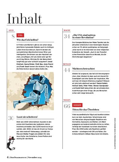 Der Pragmaticus Inhaltsverzeichnis