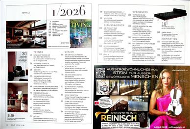 Falstaff Living Inhaltsverzeichnis