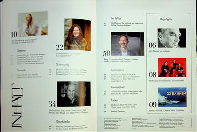 Buchszene Inhaltsverzeichnis