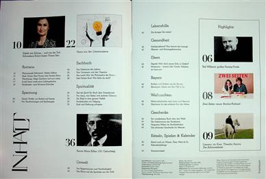 Buchszene Inhaltsverzeichnis