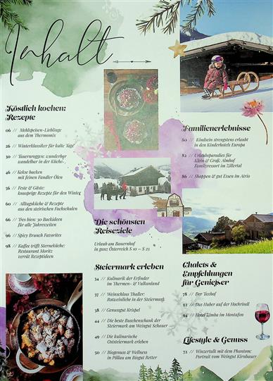 Köstlich Magazin (AT) Inhaltsverzeichnis