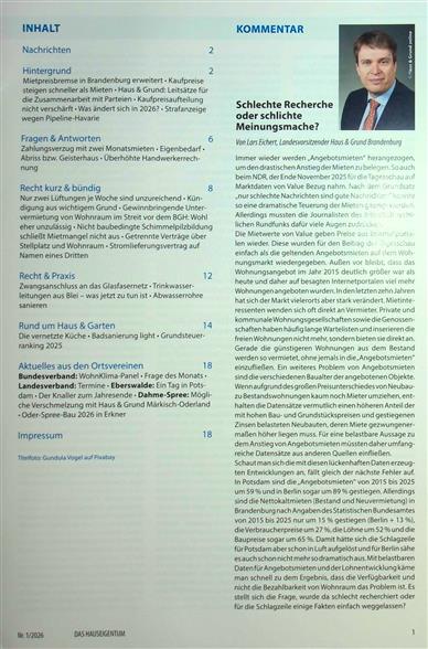 Hauseigentum Inhaltsverzeichnis