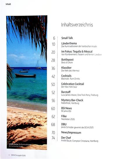Drinks Deutschland/Österreich Inhaltsverzeichnis