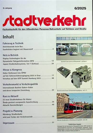 Stadtverkehr Inhaltsverzeichnis