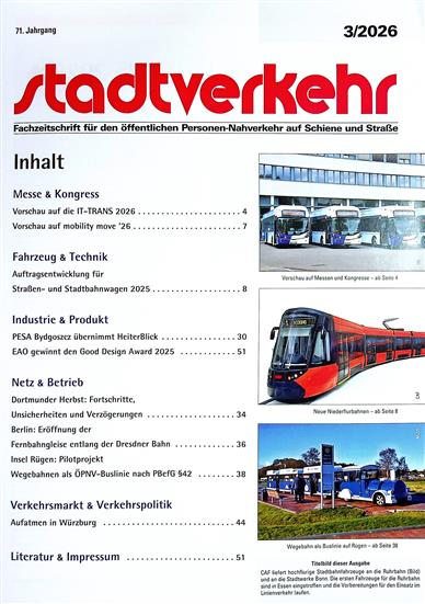 Stadtverkehr Inhaltsverzeichnis