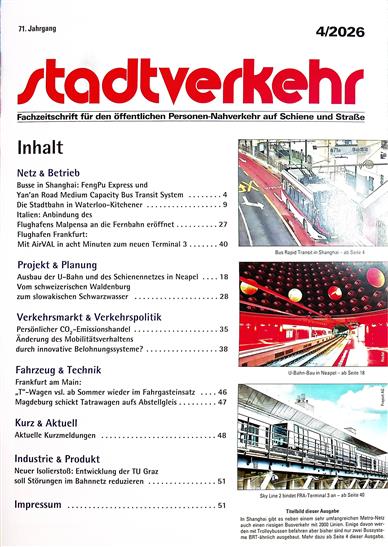 Stadtverkehr Inhaltsverzeichnis