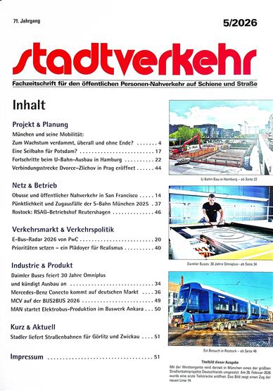 Stadtverkehr Inhaltsverzeichnis