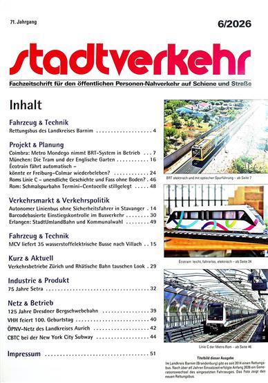 Stadtverkehr Inhaltsverzeichnis