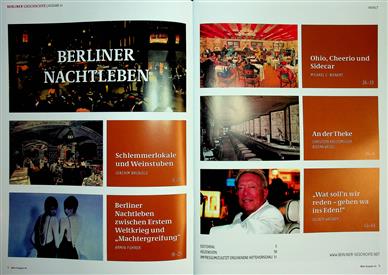 Berliner Geschichte Inhaltsverzeichnis