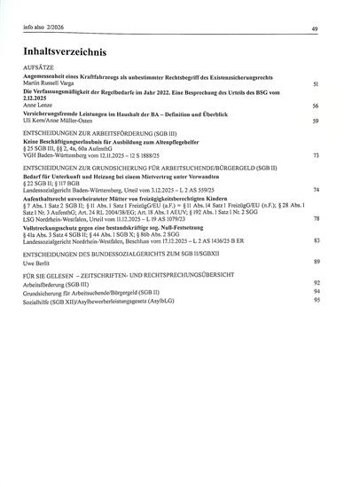 Info also Inhaltsverzeichnis