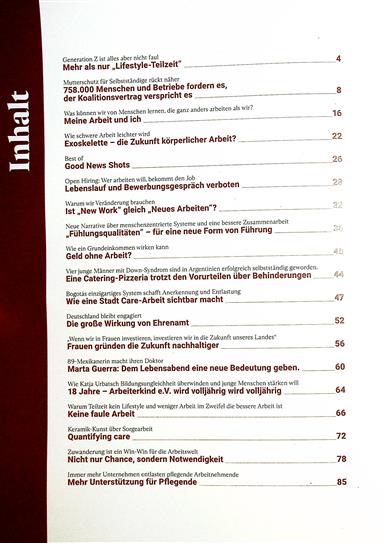 Good News Magazin Inhaltsverzeichnis