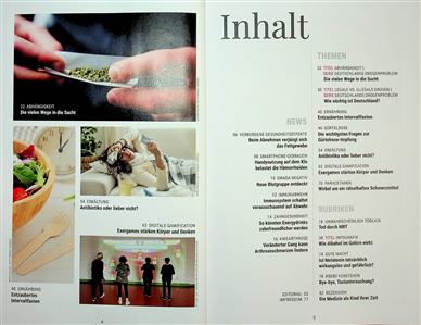 Spektrum Gesundheit Inhaltsverzeichnis