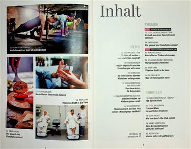 Spektrum Gesundheit Inhaltsverzeichnis