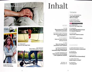 Spektrum Gesundheit Inhaltsverzeichnis