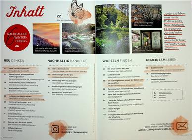 Anders leben Inhaltsverzeichnis