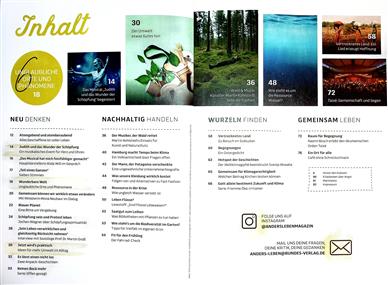 Anders leben Inhaltsverzeichnis