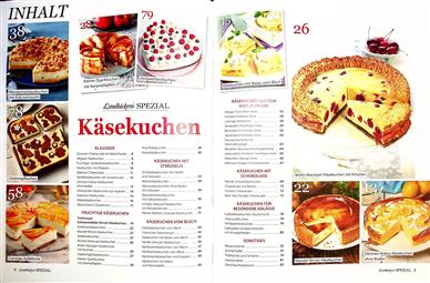 Landbäckerei Spezial Käsekuchen Inhaltsverzeichnis
