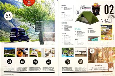 Camping Ratgeber Inhaltsverzeichnis