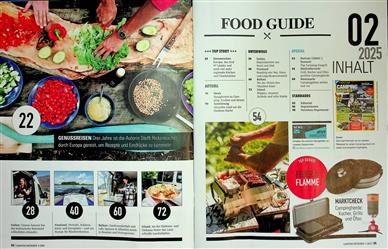 Camping Ratgeber Food Guide Inhaltsverzeichnis