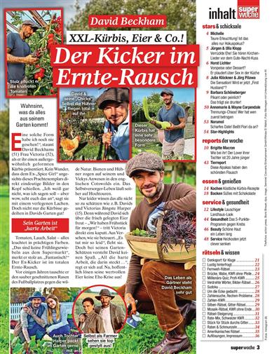 Super Woche Inhaltsverzeichnis