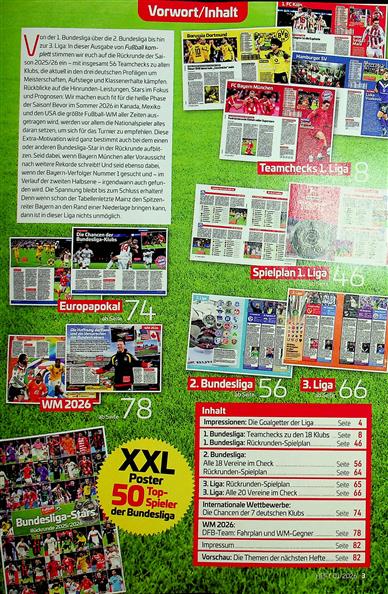 Fußball komplett Inhaltsverzeichnis