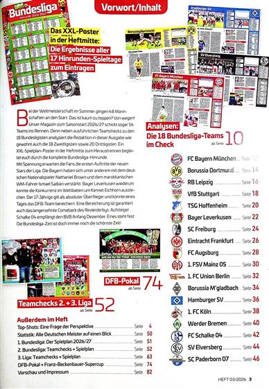 Fußball komplett Inhaltsverzeichnis