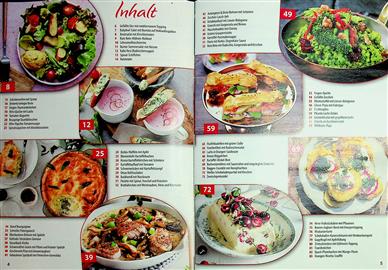 Die beliebtesten Rezepte Landfrauenküche Inhaltsverzeichnis