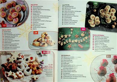 Die beliebtesten Rezepte Plätzchen Inhaltsverzeichnis