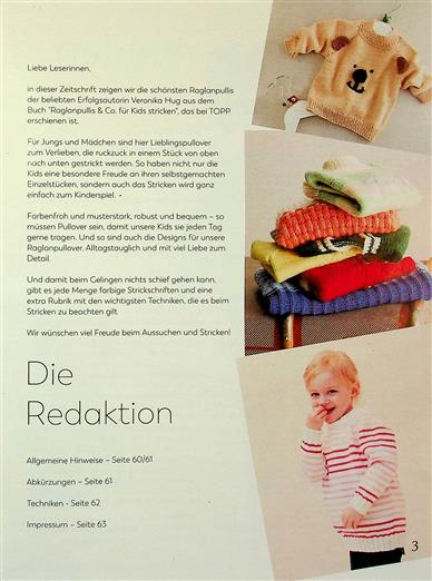 Baby Häkelmaschen Raglanpullis für Kids Inhaltsverzeichnis