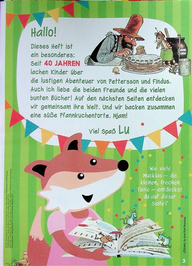Mein erstes Geolino Sommerheft 2024 Inhaltsverzeichnis