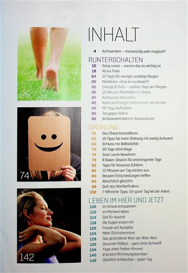 FIT & GESUND Inhaltsverzeichnis