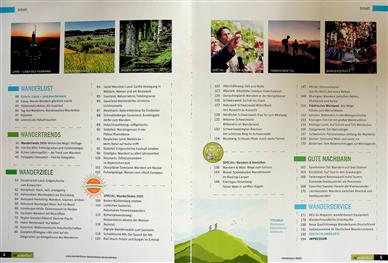 Wanderbar! Wandertrends 2025 Inhaltsverzeichnis