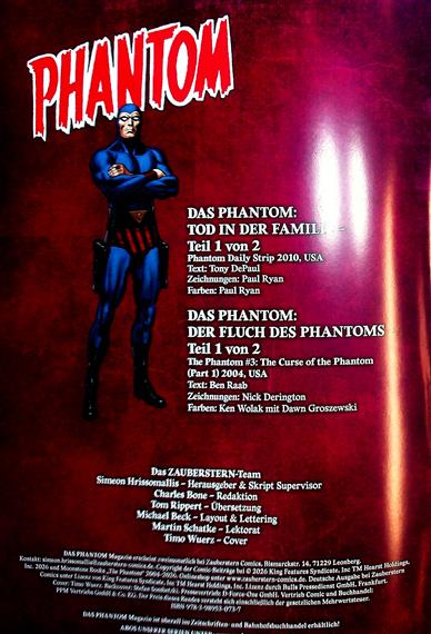 Phantom Magazin Inhaltsverzeichnis