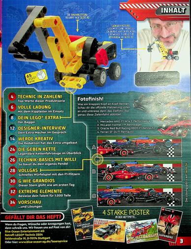 LEGO Technic Inhaltsverzeichnis
