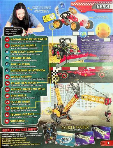 LEGO Technic Inhaltsverzeichnis