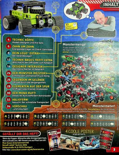 LEGO Technic Inhaltsverzeichnis