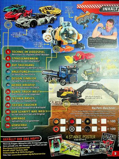 LEGO Technic Inhaltsverzeichnis