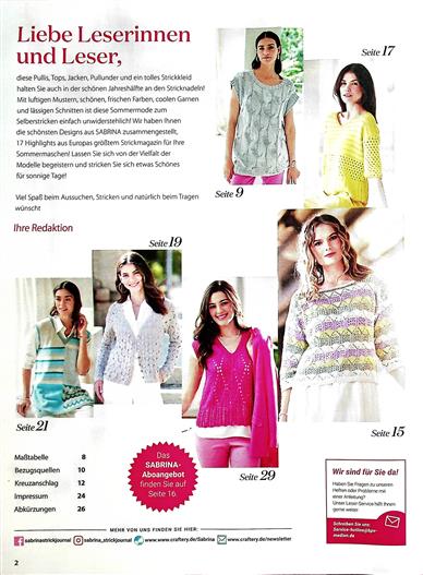 Stricken & Häkeln Inhaltsverzeichnis