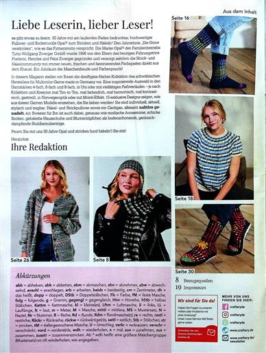 Stricken & Häkeln Inhaltsverzeichnis