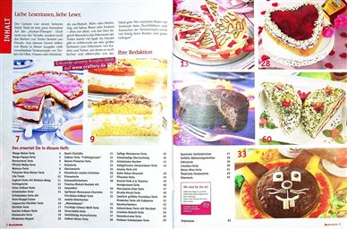 Backspass - Tortenhits Inhaltsverzeichnis