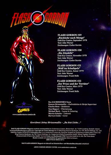 Flash Gordon - Comic Inhaltsverzeichnis