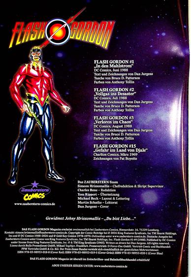 Flash Gordon - Comic Inhaltsverzeichnis