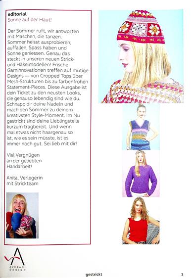 Gestrickt - Das Strick-Magazin Inhaltsverzeichnis