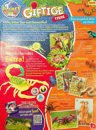 Planet WOW Inhaltsverzeichnis