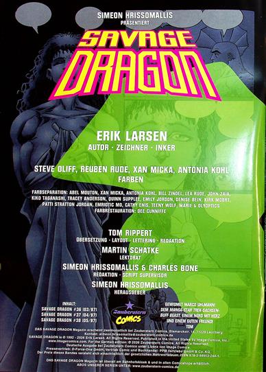 Savage Dragon - Comic Inhaltsverzeichnis